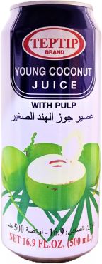 Tep Tip Young Coconut Juice 500 Ml, 24 Pieces Per Carton